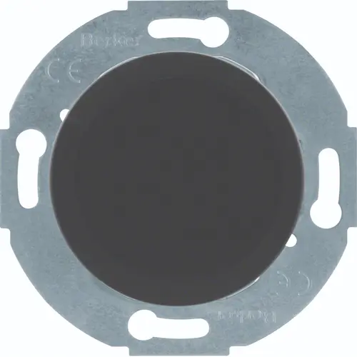 Hager Berker WTF1001BG1 blinddeksel incl. draagframe met spreidklemmen 1930 zwart kunststof