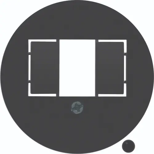 Hager Berker WTF4000BG centraalplaat USB / luidspreker 1930 zwart kunststof