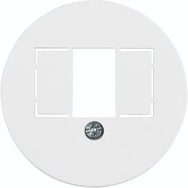Hager Berker WTF4000WG centraalplaat USB / luidspreker 1930 wit kunststof