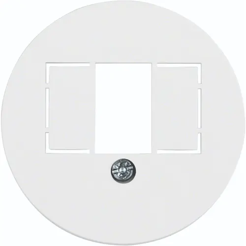 Hager Berker WTF4000WG centraalplaat USB / luidspreker 1930 wit kunststof