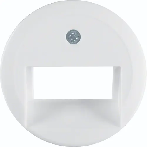 Hager Berker WTF4108WG centraalplaat RJ45 wandcontactdoos 2-voudig 1930 wit kunststof