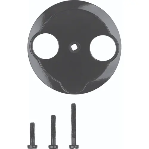 Hager Berker WTF4592BG centraalplaat antenne / COAX wandcontactdoos 1930 zwart kunststof