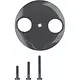 Hager Berker WTF4592BG centraalplaat antenne / COAX wandcontactdoos 1930 zwart kunststof