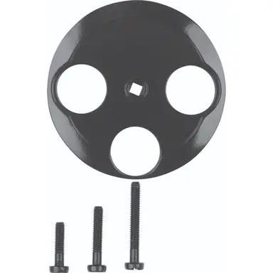 Hager Berker WTF4593BG centraalplaat antenne / sateliet COAX wandcontactdoos 1930 zwart kunststof