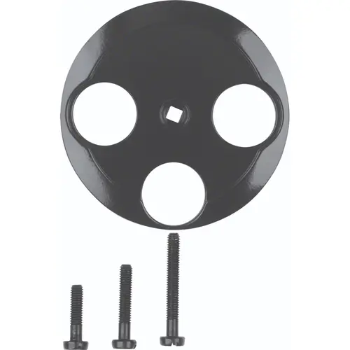 Hager Berker WTF4593BG centraalplaat antenne / sateliet COAX wandcontactdoos 1930 zwart kunststof