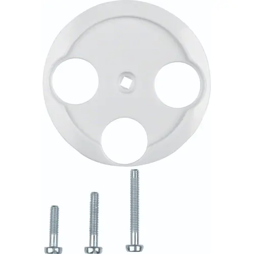 Hager Berker WTF4593PW centraalplaat antenne / sateliet COAX wandcontactdoos 1930 wit kunststof