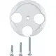 Hager Berker WTF4593PW centraalplaat antenne / sateliet COAX wandcontactdoos 1930 wit kunststof