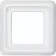 Hager Berker WWD1100PW afdekraam 1-voudig WG-UP IP44 wit glans