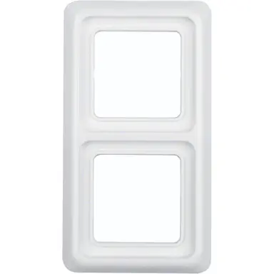 Hager Berker WWD1200PW afdekraam 2-voudig WG-UP IP44 wit glans