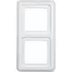 Hager Berker WWD1200PW afdekraam 2-voudig WG-UP IP44 wit glans