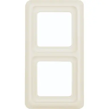 Hager Berker WWD1200WP afdekraam 2-voudig WG-UP IP44 creme glans