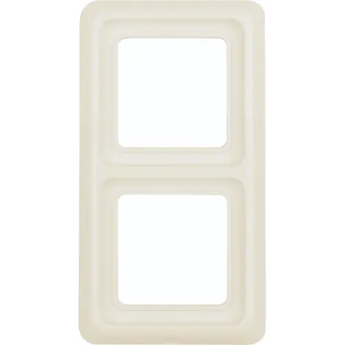 Hager Berker WWD1200WP afdekraam 2-voudig WG-UP IP44 creme glans