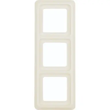Hager Berker WWD1300WP afdekraam 3-voudig WG-UP IP44 creme glans