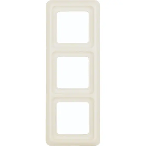 Hager Berker WWD1300WP afdekraam 3-voudig WG-UP IP44 creme glans