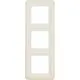 Hager Berker WWD1300WP afdekraam 3-voudig WG-UP IP44 creme glans