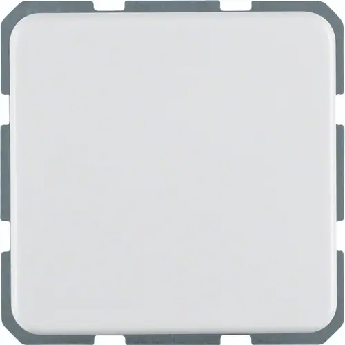 Hager Berker WWS1111PW wandcontactdoos randaarde klapdeksel IP44 wit glans