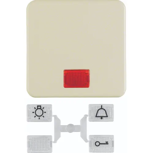 Hager Berker WWW1336WP schakelwip lens WG-UP IP44 creme glans