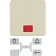 Hager Berker WWW1336WP schakelwip lens WG-UP IP44 creme glans