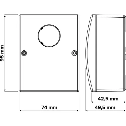 Klemko LIGHTGUARD Lumiko 840005 schemerschakelaar opbouw 230V 8,7A lux instelbaar ingebouwde lichtsensor IP55 grijs