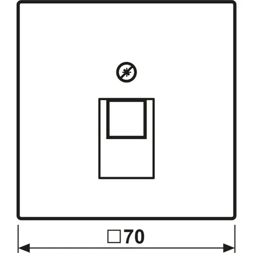 JUNG BRG 2969-1 UA centraalplaat 1-voudig tbv RJ45 wandcontactdoos LS990 geborsteld brons