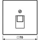 JUNG BRG 2969-1 UA centraalplaat 1-voudig tbv RJ45 wandcontactdoos LS990 geborsteld brons