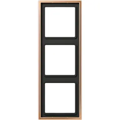 JUNG BRG 2983 afdekraam 3-voudig LS990 geborsteld brons