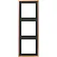 JUNG BRG 2983 afdekraam 3-voudig LS990 geborsteld brons