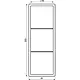 JUNG BRG 2983 afdekraam 3-voudig LS990 geborsteld brons