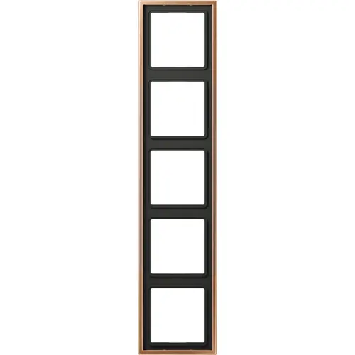 JUNG BRG 2985 afdekraam 5-voudig LS990 geborsteld brons