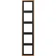 JUNG BRG 2985 afdekraam 5-voudig LS990 geborsteld brons
