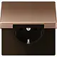 JUNG BRG 1520 KL wandcontactdoos randaarde Safety+ klapdeksel LS990 geborsteld brons