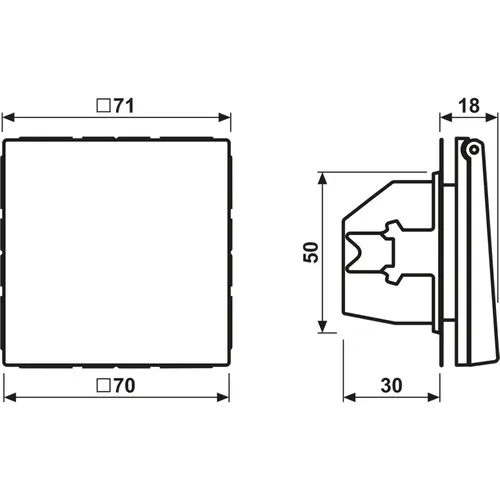 JUNG BRG 1520 KIKL wandcontactdoos randaarde Safety+ met klapdeksel en klauwbevestiging LS990 geborsteld brons