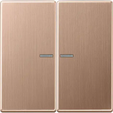 JUNG BRG 2995 KO5 schakelwip 2-voudig met controlevenster LS990 geborsteld brons