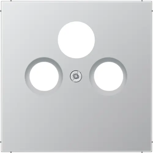 JUNG AL 2990 SAT centraalplaat coax/sat LS990 aluminium