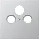 JUNG AL 2990 SAT centraalplaat coax/sat LS990 aluminium