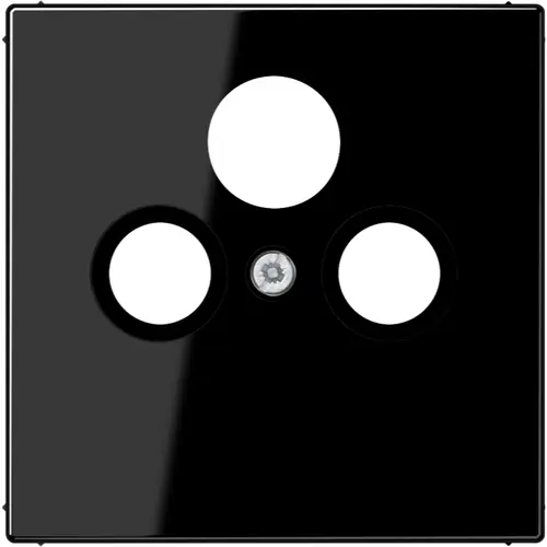 JUNG LS 990 SAT SW centraalplaat coax/sat LS990 zwart glans