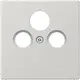 JUNG LS 990 SAT LG centraalplaat coax/sat LS990 lichtgrijs