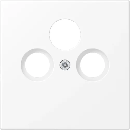 JUNG LS 990 SAT WWM centraalplaat coax/sat LS990 sneeuwwit mat