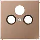 JUNG BRG 2990 SAT centraalplaat coax/sat LS990 geborsteld brons