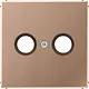 JUNG BRG 2990 TV centraalplaat antenne-coax LS990 geborsteld brons