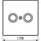JUNG BRG 2990 TV centraalplaat antenne-coax LS990 geborsteld brons