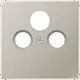 JUNG ES 2990 SAT centraalplaat coax/sat LS990 edelstaal
