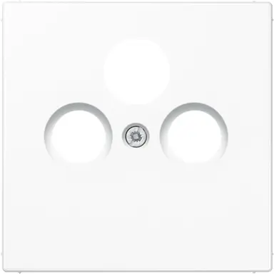 JUNG LS 990 SAT WW centraalplaat coax/sat LS990 alpine wit