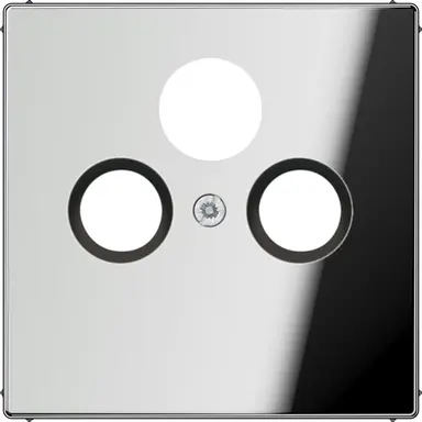 JUNG GCR 2990 SAT centraalplaat coax/sat LS990 glanzend chroom