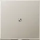 JUNG ES 2990 A centraalplaat snoer invoer incl. draagframe LS990 edelstaal
