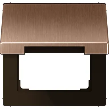 JUNG BRG 2990 KL klapdeksel voor wandcontactdoos en centraaldelen van 50 x 50 mm LS990 geborsteld brons