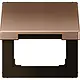 JUNG BRG 2990 KL klapdeksel voor wandcontactdoos en centraaldelen van 50 x 50 mm LS990 geborsteld brons