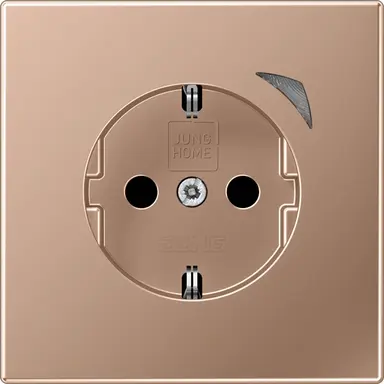 JUNG BT BRG 1521 SE-L HOME wandcontactdoos randaarde Energy LS990 geborsteld brons