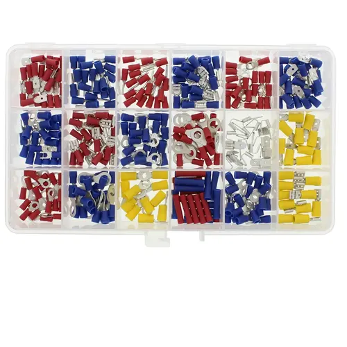Klemko ATK-18-ST assortimentsdoos geïsoleerde kabelschoenen