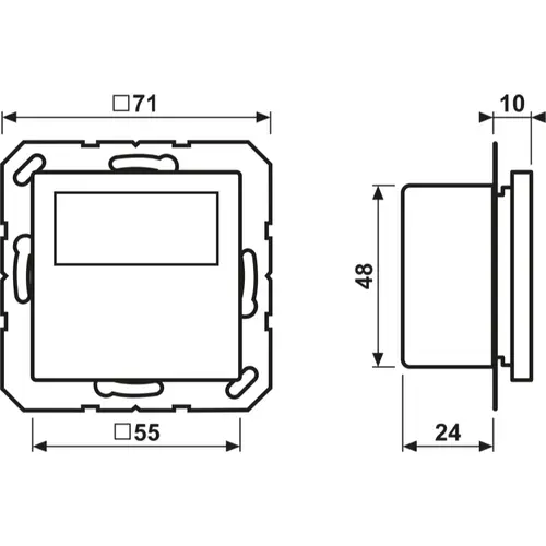 JUNG TR D A 1790 WW kamerthermostaat met display incl. binnenwerk A-range alpine wit